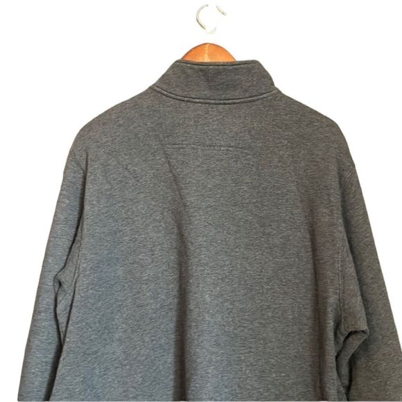 L. L. Bean grey fleece 1/4 zip sweater with pockets - Picture 5 of 10